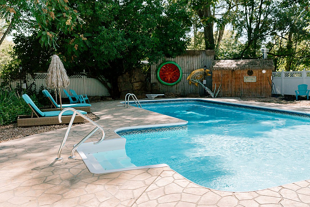 Heated resort-style pool